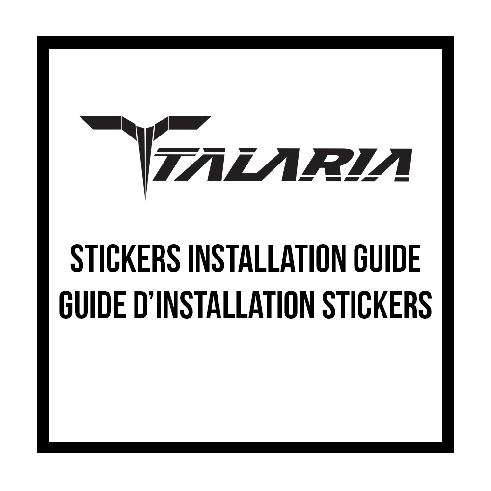 Talaria Sticker instalation guide